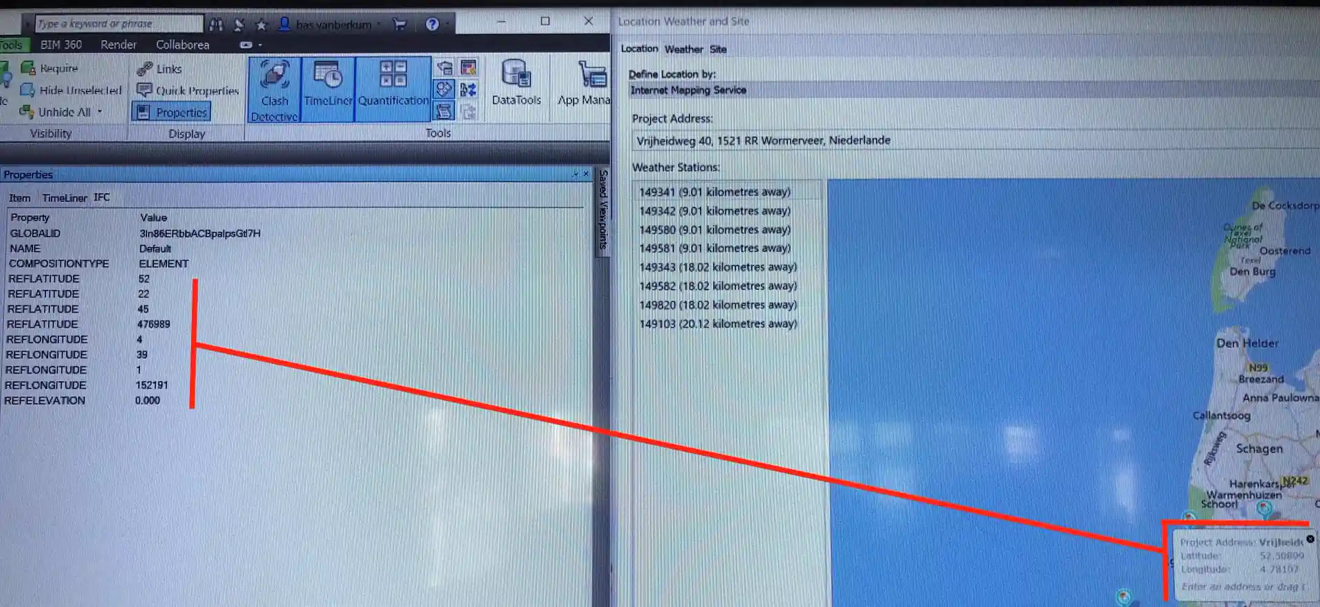IFC lat/long information