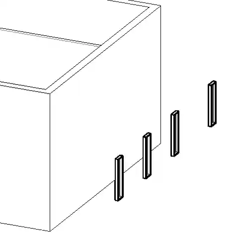 Lighting fixture on reference plane