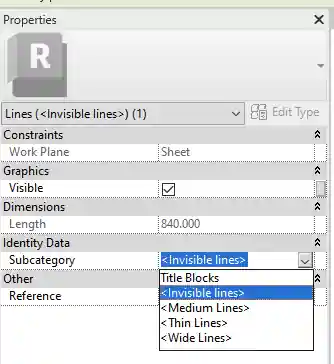 Line properties Line properties