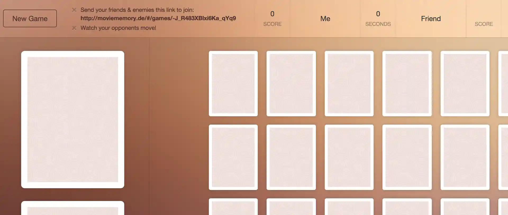 MovieMemory start page