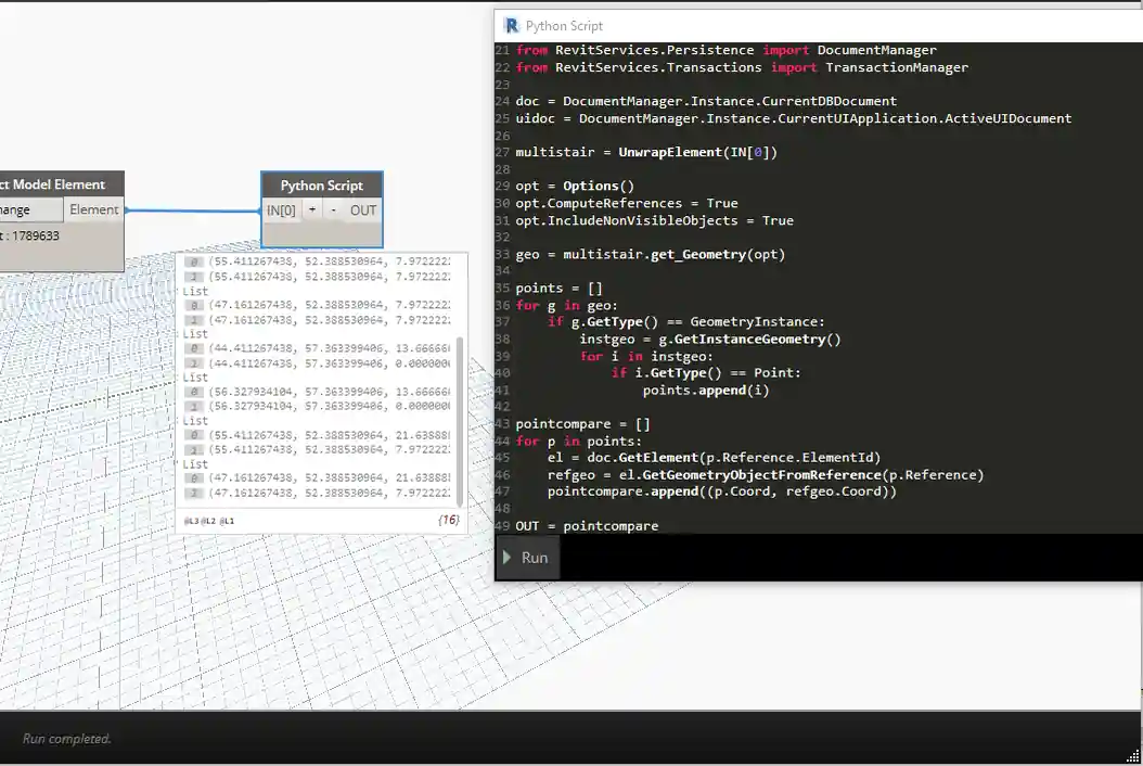 Multistory stair points Multistory stair points