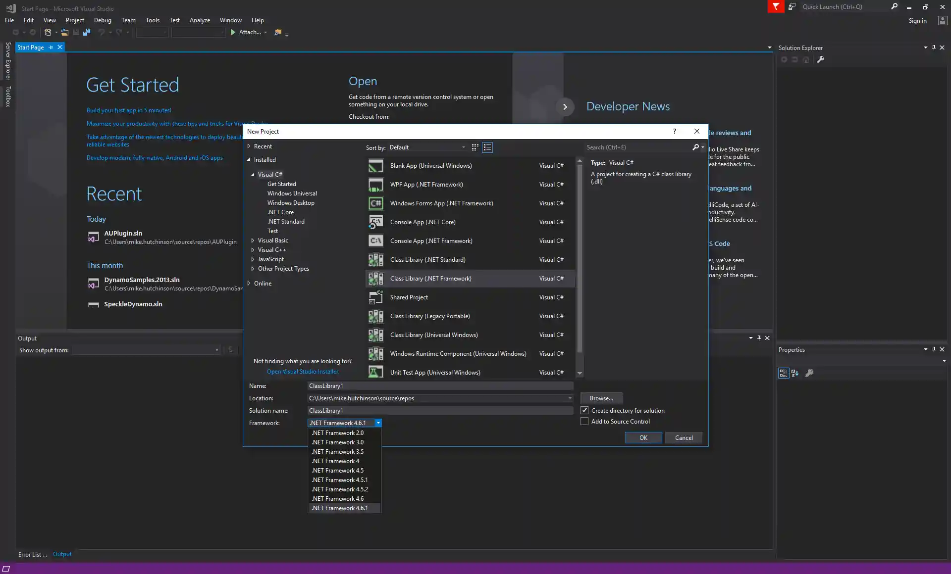 Class Library .NET Framework