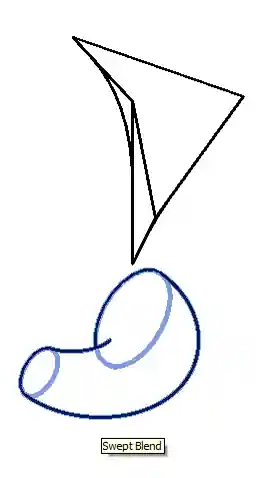 New swept blend using arcs