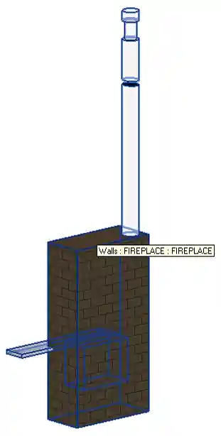 Basic sample model fireplace