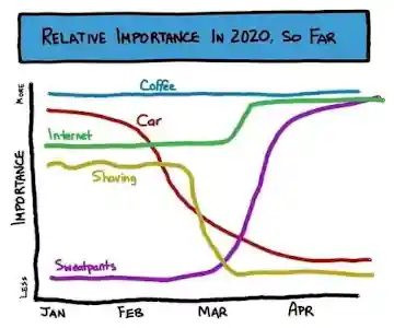 Pandemic influence on relative importance Pandemic influence on relative importance