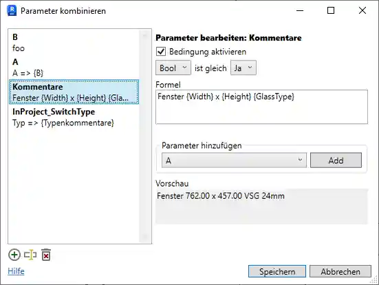 Parameter identifier in formula Parameter identifier in formula