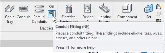 Place conduit fitting