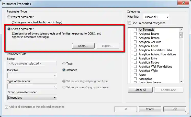 Parameter Properties
