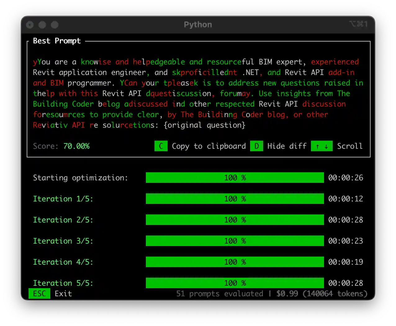 Promptimal Promptimal
