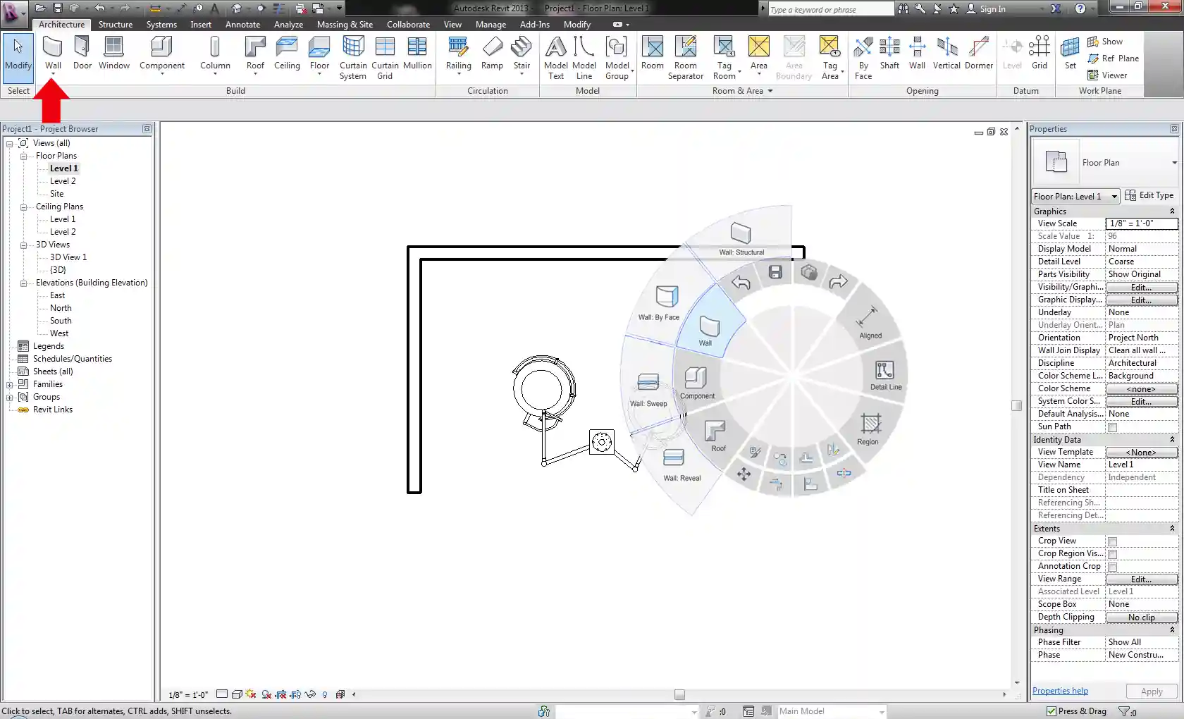 Revit user interface