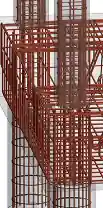 Rebar intersecting column