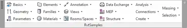 RvtSamples in Revit 2017