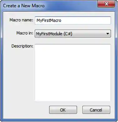 Create new macro
