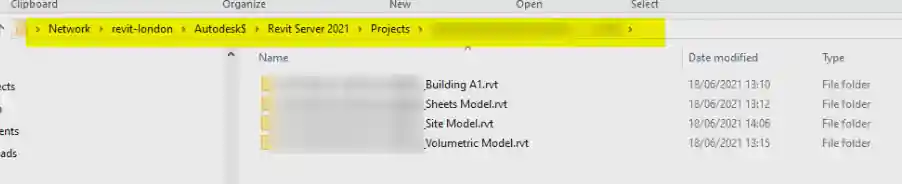 Revit Server projects Revit Server projects