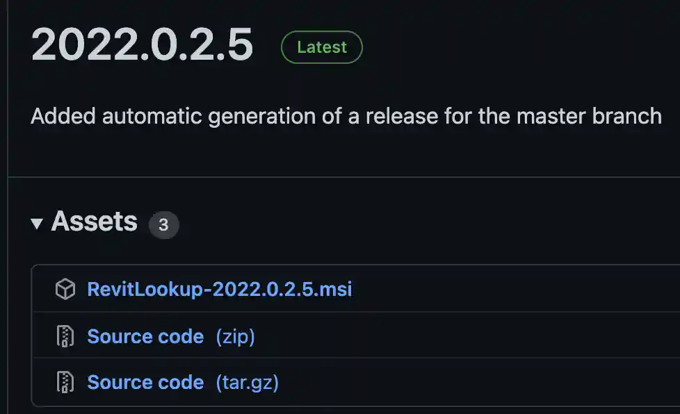 RevitLookup 2022.0.2.5 RevitLookup 2022.0.2.5