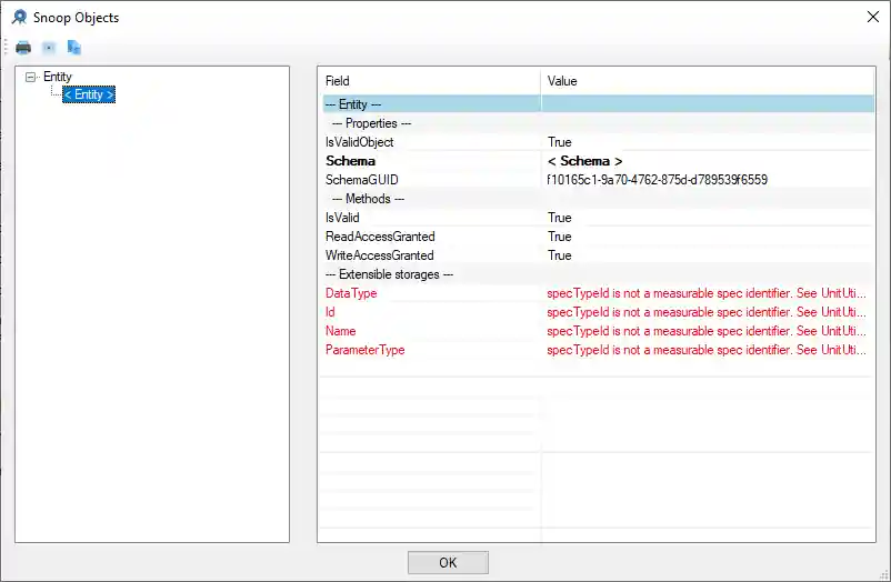 Extensible storages fields Extensible storages fields