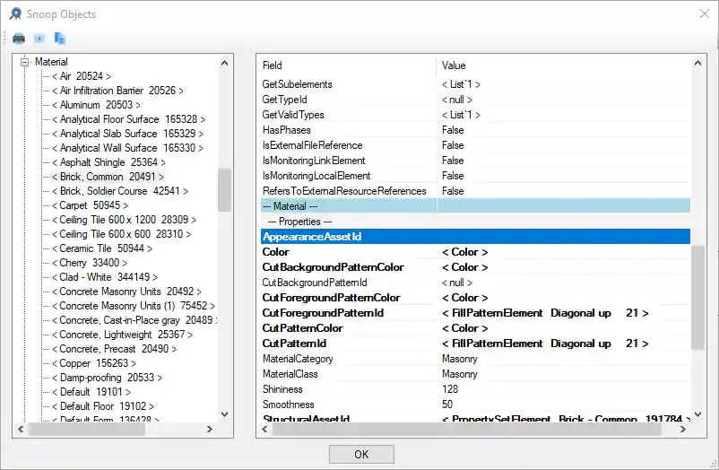 Snooping appearance assets