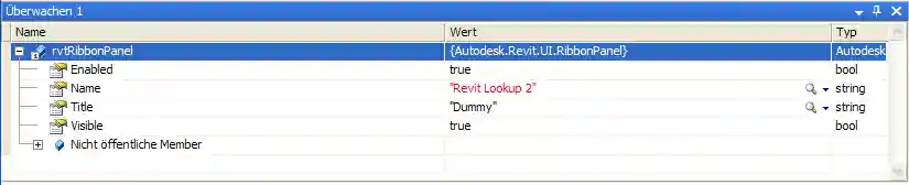 Ribbon panel name and title differ