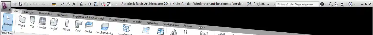 Revit ribbon bar with rotation transform