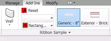 Different icons in Revit ribbon