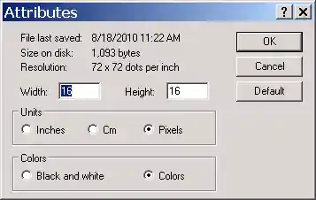 Problematic icon resolution setting