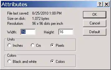 Unproblematic icon resolution setting