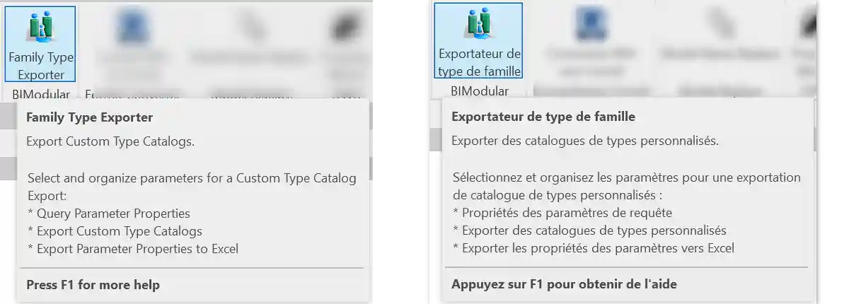 Ribbon panel localisation Ribbon panel localisation