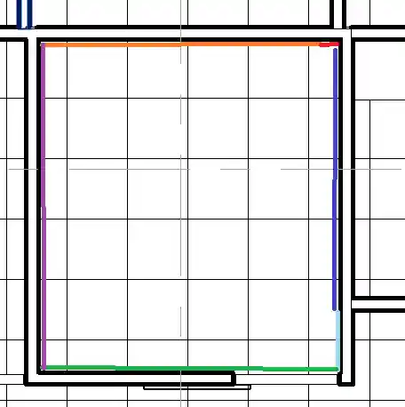 Room boundary segments