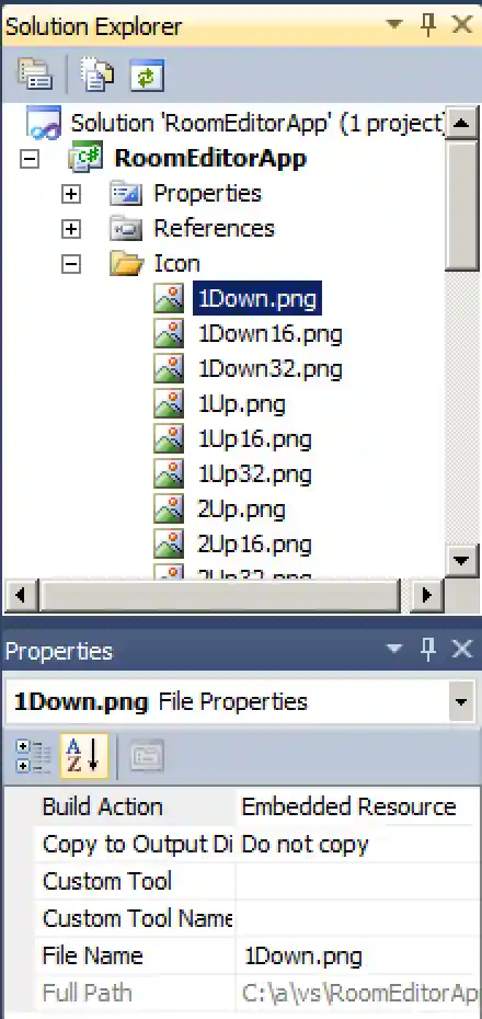 Embedded icon resource