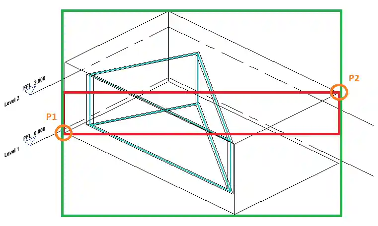 Set view crop to section box