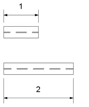 Two beams of same family type Two beams of same family type