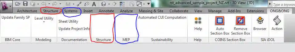 Structure and MEP ribbon panels