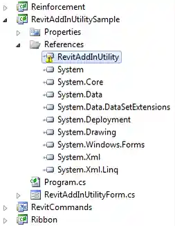 RevitAddInUtilitySample API reference