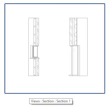 Cut geometry in section view