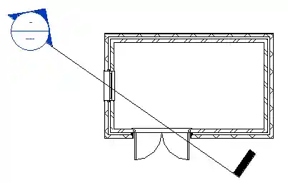 Plan view showing section location