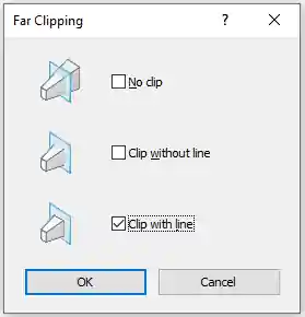 Section view far clipping setting