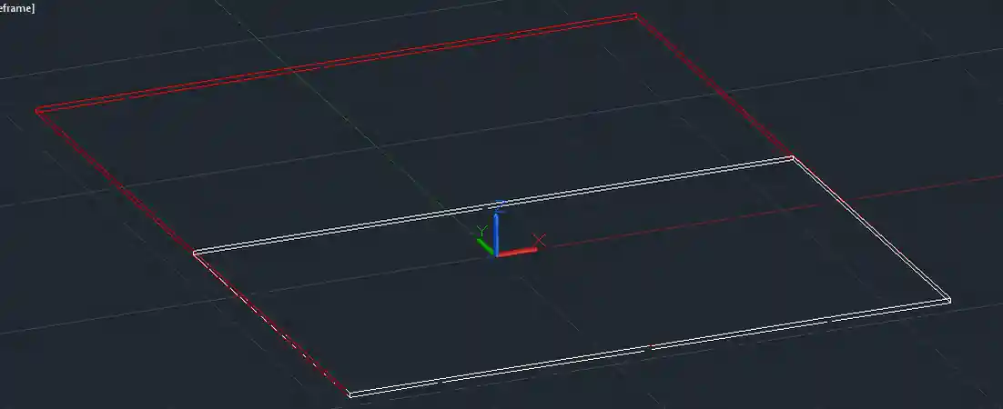 Floor half in AutoCAD