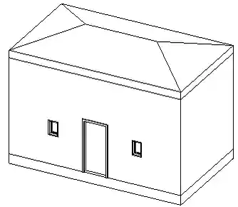 Little house 3D view