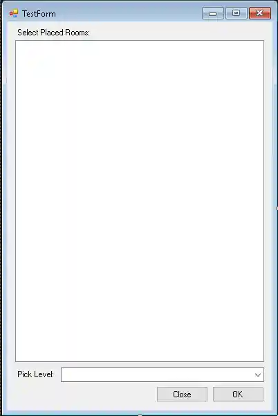 Select placed rooms Select placed rooms