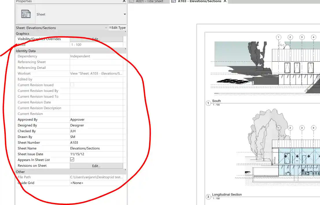 Sheet identity data Sheet identity data