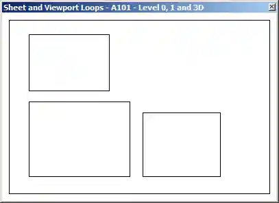 GeoSnoop displaying the sheet and vieport outlines