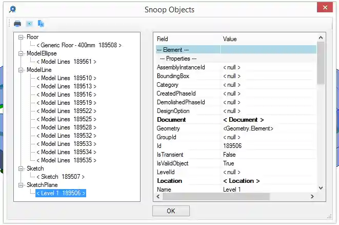 Snooping floor dependent elements