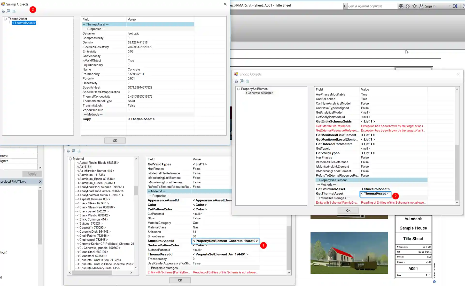 Snooping property set element