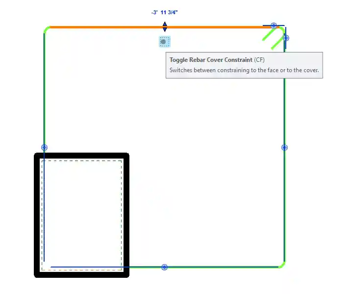Stirrup constraint Stirrup constraint