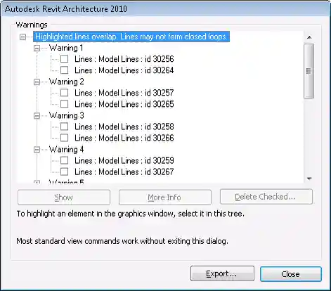 Swept blend creation warnings