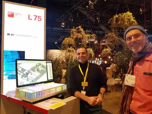 Dr. Wissam Wahbeh of FHNW showing his digital and physical twin model at Swissbau 2020 Dr. Wissam Wahbeh of FHNW showing his digital and physical twin model at Swissbau 2020