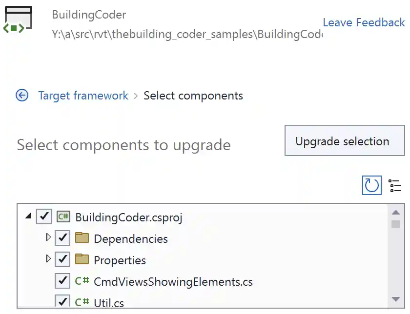Upgrade assistant components Upgrade assistant components