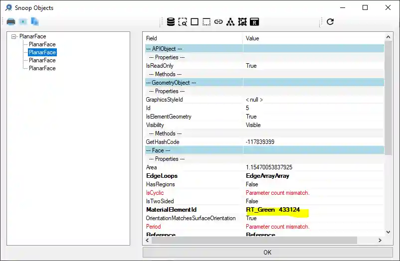 Snooping tessellated shape face colour Snooping tessellated shape face colour