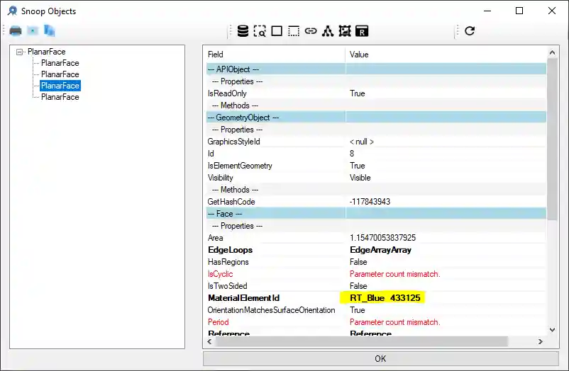 Snooping tessellated shape face colour Snooping tessellated shape face colour