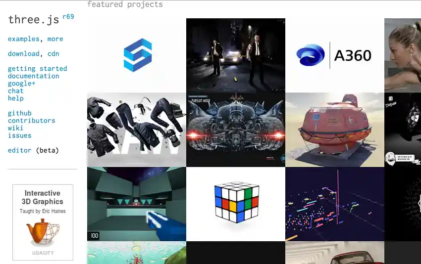 Autodesk on threejs.org